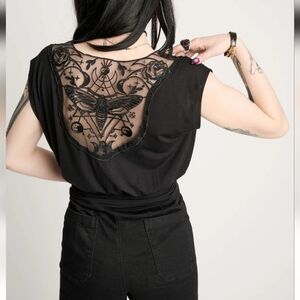 Midnight Hour Deathmoth Short Sleeve Black